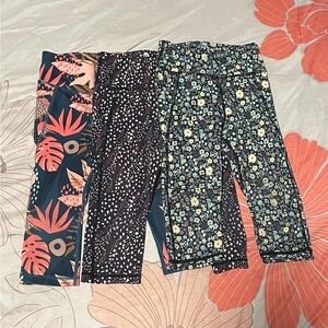 Senita Athletics Youth Capris Set - Floral and Patterned